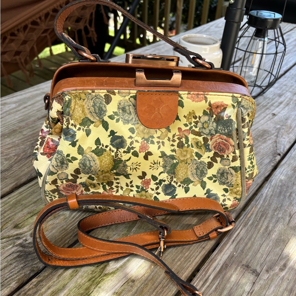 Patricia Nash Floral Satchel Bag - Picture 2 of 4